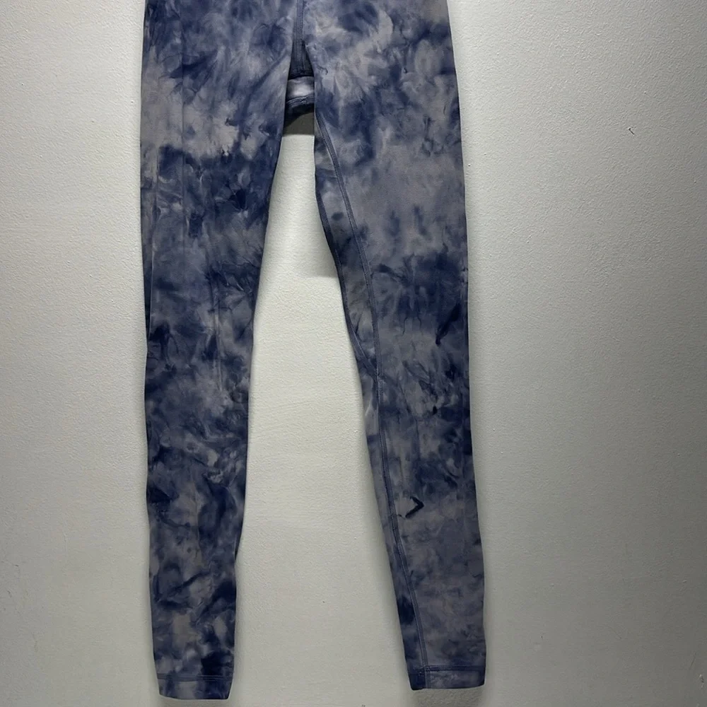 Lululemon Align High Rise Legging Nulu Active Pants Purple Diamond Tie Dye 28” 4 - Picture 5 of 9